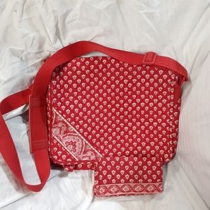 Vera Bradley messenger bag and wallet